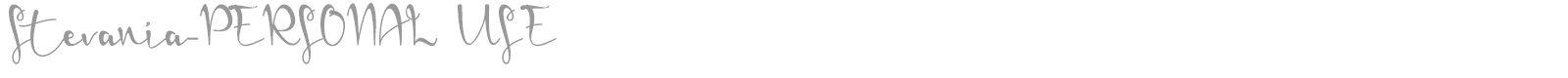 Stevania font preview